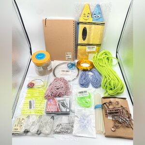 NEW Craft Hobby Art Supplies Lot Jewelry Craft Wire Dotted Notebook Paper Roll